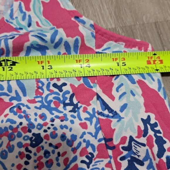 Lilly Pulitzer Samba Monterey Racerback Pima Cotton Pink Multi-color Size XS - Picture 7 of 12